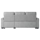  Homelegance Carolina 9402GRY*SC 2 pc Reversible Sectional with Pull-out Bed and Hidden Storage IMAGE 5
