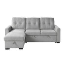  Homelegance Carolina 9402GRY*SC 2 pc Reversible Sectional with Pull-out Bed and Hidden Storage IMAGE 7