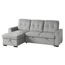  Homelegance Carolina 9402GRY*SC 2 pc Reversible Sectional with Pull-out Bed and Hidden Storage IMAGE 8