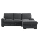  Homelegance Morelia 9468CC*2RC2L 2 pc Sectional with Pull-out Bed and Right Chaise with Hidden Storage IMAGE 1