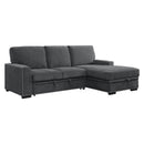  Homelegance Morelia 9468CC*2RC2L 2 pc Sectional with Pull-out Bed and Right Chaise with Hidden Storage IMAGE 2