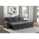  Homelegance Morelia 9468CC*2RC2L 2 pc Sectional with Pull-out Bed and Right Chaise with Hidden Storage IMAGE 8
