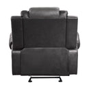  Manufacturer Color_2-tone (light grey and dark grey) -- Briscoe 9470GY-1 Glider Reclining Chair IMAGE 4