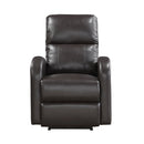  Manufacturer Color_Brown -- Homelegance Wiley Power Leather Look Recliner IMAGE 1