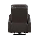  Manufacturer Color_Brown -- Homelegance Wiley Power Leather Look Recliner IMAGE 4