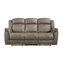  Manufacturer Color_Sandy Brown -- Centeroak 9479SDB-3 Double Reclining Sofa IMAGE 1