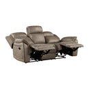  Manufacturer Color_Sandy Brown -- Centeroak 9479SDB-3 Double Reclining Sofa IMAGE 4