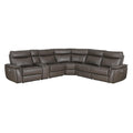  Manufacturer Color_Dark brown -- Maroni 8259RFDB*6SCPWH 6 pc Modular Power Reclining Sectional with Power Headrests IMAGE 1