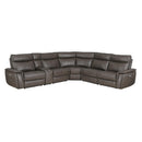  Manufacturer Color_Dark brown -- Maroni 8259RFDB*6SCPWH 6 pc Modular Power Reclining Sectional with Power Headrests IMAGE 1