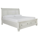  Size_Queen -- Signature Design by Ashley Robbinsdale Sleigh Bed with Storage IMAGE 1