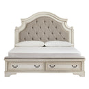  Size_King -- Realyn B743B20 King Upholstered Storage Bed IMAGE 2