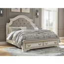  Size_California King -- Realyn B743B21 California King Upholstered Storage Bed IMAGE 5