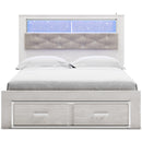  Size_Queen -- Signature Design by Ashley Altyra Upholstered Bookcase Bed with Storage IMAGE 2