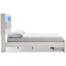  Size_Queen -- Signature Design by Ashley Altyra Upholstered Bookcase Bed with Storage IMAGE 3