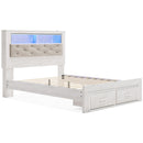  Size_Queen -- Signature Design by Ashley Altyra Upholstered Bookcase Bed with Storage IMAGE 5