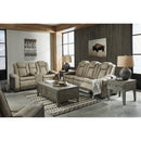  Manufacturer Color_Sand -- Signature Design by Ashley Next Gen DuraPella Power Reclining Leather Look Loveseat with Console IMAGE 16
