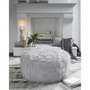  Manufacturer Color_Light Grey -- Signature Design by Ashley Galice Fabric Ottoman IMAGE 2