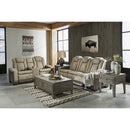  Manufacturer Color_Sand -- Signature Design by Ashley Next Gen DuraPella Power Reclining Leather Look Sofa IMAGE 13
