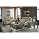  Manufacturer Color_Sand -- Signature Design by Ashley Next Gen DuraPella Power Reclining Leather Look Sofa IMAGE 18