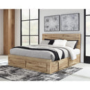  Size_Queen -- Hyanna B1050B6 Queen Panel Storage Bed with 1 Under Bed Storage Drawer IMAGE 5