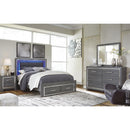  Size_Queen -- Signature Design by Ashley Lodanna Upholstered Panel Bed with Storage IMAGE 5