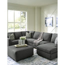  Manufacturer Color_Charcoal -- Signature Design by Ashley Edenfield Fabric Ottoman IMAGE 6