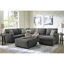  Manufacturer Color_Charcoal -- Signature Design by Ashley Edenfield Fabric Ottoman IMAGE 7