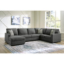  Manufacturer Color_Charcoal -- Signature Design by Ashley Edenfield Fabric 3 pc Sectional IMAGE 3