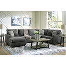 Manufacturer Color_Charcoal -- Signature Design by Ashley Edenfield Fabric 3 pc Sectional IMAGE 4