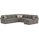 Flexsteel Thornton 5535 4 pc Sectional - Mushroom - Maison Elegance Furniture LLC