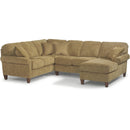 Flexsteel Westside 5979 3 pc Sectional - Brown - Maison Elegance Furniture LLC