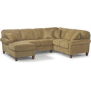 Flexsteel Westside 5979 3 pc Sectional - Brown - Maison Elegance Furniture LLC