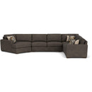 Flexsteel Collins 7107 4 pc Sectional - Ash - Maison Elegance Furniture LLC