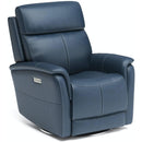 Flexsteel View 1524-52PH Swivel Power Recliner with Power Headrest and Lumbar - Maison Elegance Furniture LLC