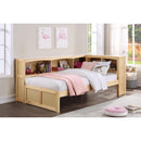  Homelegance Bartly B2043BC-1BC* Twin Bookcase Corner Platform Bed IMAGE 3