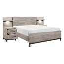  Color_Grey Size_Full -- Zephyr 1577F-1*WB 5pc Set Full Wall Bed (FB+2NS+2NS-P) IMAGE 3
