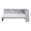  Homelegance Orion B2063BC-1BC* Twin Bookcase Corner Platform Bed IMAGE 2