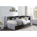  Homelegance Orion B2063BC-1BC* Twin Bookcase Corner Platform Bed IMAGE 3