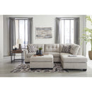  Manufacturer Color_Pebble -- Signature Design by Ashley Mahoney Fabric Ottoman IMAGE 6