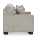  Manufacturer Color_Pebble -- Signature Design by Ashley Mahoney Stationary Fabric Loveseat IMAGE 3