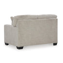  Manufacturer Color_Pebble -- Signature Design by Ashley Mahoney Stationary Fabric Loveseat IMAGE 4