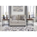  Manufacturer Color_Pebble -- Signature Design by Ashley Mahoney Stationary Fabric Loveseat IMAGE 5