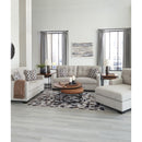 Manufacturer Color_Pebble -- Signature Design by Ashley Mahoney Stationary Fabric Sofa IMAGE 7