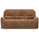 Flexsteel Aiden 1039-62PH Power Reclining Sofa with Power Headrests - Cappuccino - Maison Elegance Furniture LLC