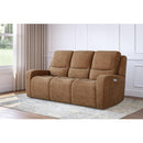 Flexsteel Aiden 1039-62PH Power Reclining Sofa with Power Headrests - Cappuccino - Maison Elegance Furniture LLC