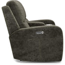 Flexsteel Aiden 1039-64PH Pwr Reclining Loveseat w/Console and Pwr Headrests - Grey - Maison Elegance Furniture LLC