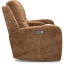 Flexsteel Aiden 1039-64PH Pwr Reclining Loveseat w/Console and Pwr Headrests - Cappuccino - Maison Elegance Furniture LLC