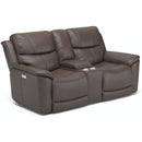 Flexsteel Cade 1183-64PH Power Reclining Loveseat with Console & Power Headrests - Maison Elegance Furniture LLC