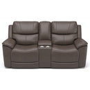 Flexsteel Cade 1183-64PH Power Reclining Loveseat with Console & Power Headrests - Maison Elegance Furniture LLC