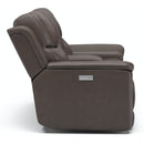 Flexsteel Cade 1183-64PH Power Reclining Loveseat with Console & Power Headrests - Maison Elegance Furniture LLC